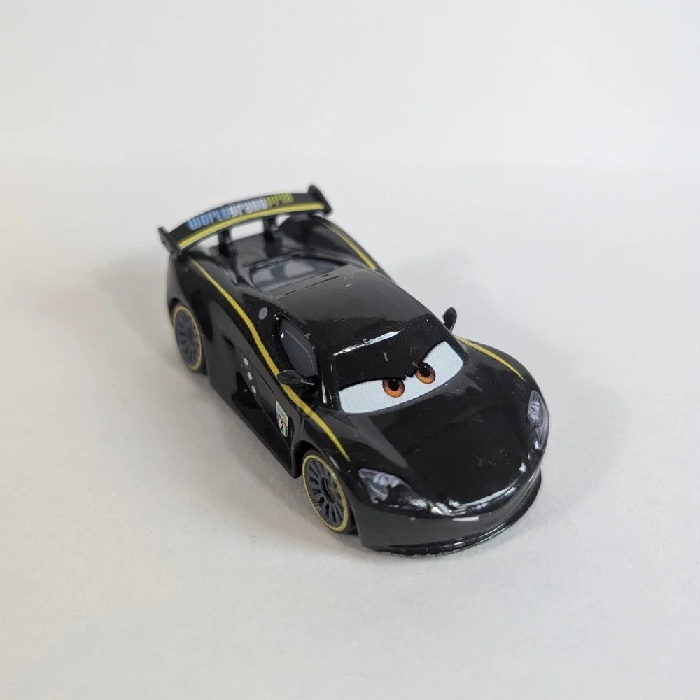 Disney Pixar Cars Mattel Lewis Hamilton World Grand Prix Diecast Black Toy Car